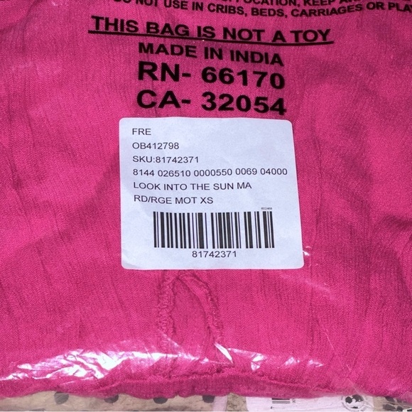 💖6 HOURS ONLY PRICE💖NWT Free People Look Into the Sun Maxi Dress, Magentiful, XS - Picture 6 of 6